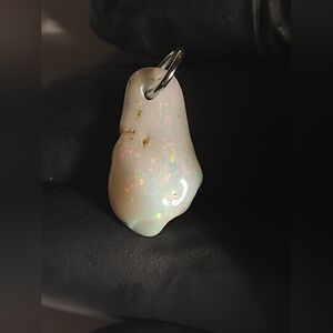 Natural Tumble Polished Opal Pendant